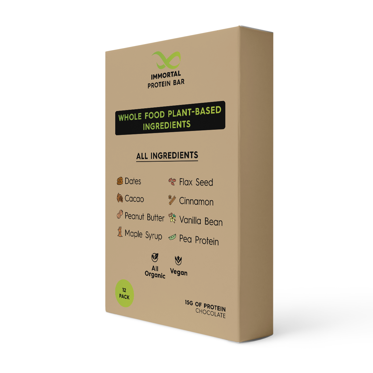 Vegan Protein Bars-(12 Pack)