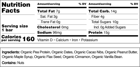 Vegan Protein Bars-(12 Pack)