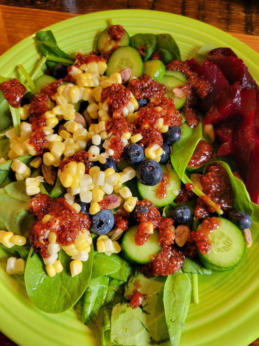 Homemade Strawberry Dressing Salad