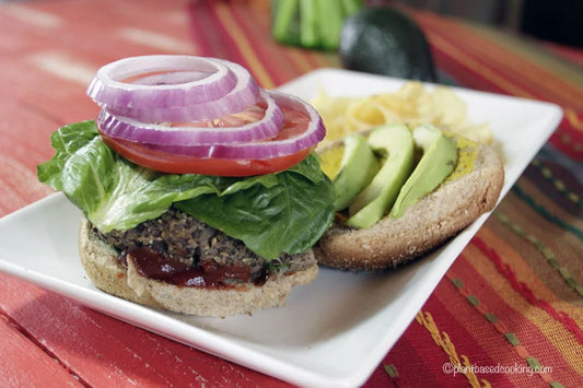 Black Bean Mushroom Burger