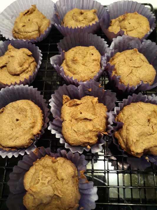 Chickpea Blondie Muffins