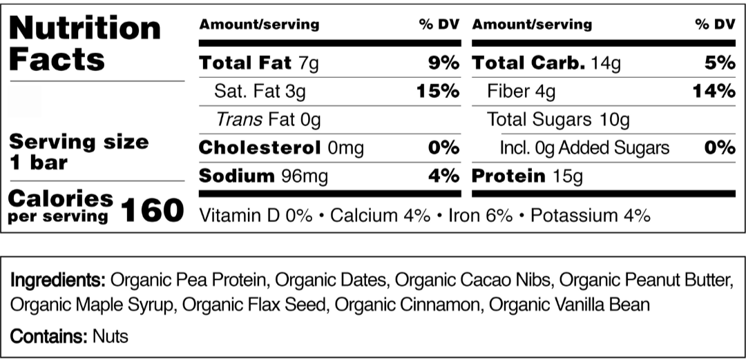 Vegan Protein Bars-(12 Pack)
